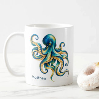 Mug Thème Océan | Pieuvre | Personnalisé