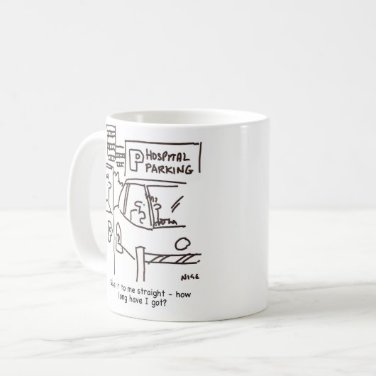 Mug Thème Parking Hôpital (Devant gauche)