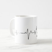 Mug Thème personnalisé de la Saint-Valentin avec un cœ (Devant gauche)