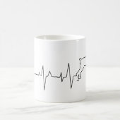 Mug Thème personnalisé de la Saint-Valentin avec un cœ (Centre)