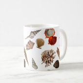Mug Thème Plage de Coquillages Exotiques (Devant droit)
