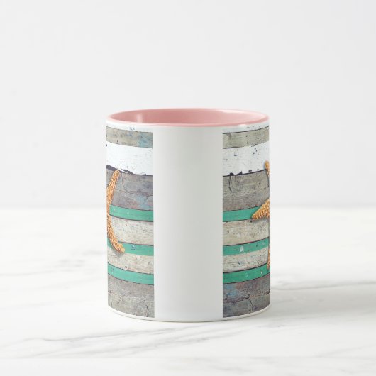 Mug Thème Plage Starfish Mariage Rustique (Centre)