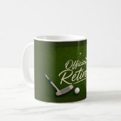 Mug Thème retraite de golf sur vert (Devant gauche)