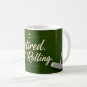 Mug Thème retraite de golf sur vert  (Devant droit)