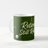 Mug Thème retraite de golf sur vert  (Devant gauche)
