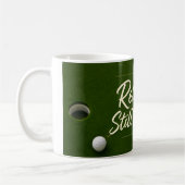 Mug Thème retraite de golf sur vert  (Gauche)