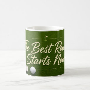 Mug Thème retraite de golf sur vert 
