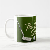 Mug Thème retraite de golf sur vert (Gauche)
