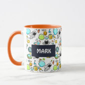 Mug Thème spatial cool - Astronauts & Rocket Ship (Gauche)