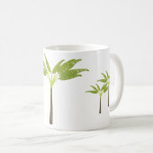 Mug Thème tropical de plage d'île de palmier simple (Devant droit)
