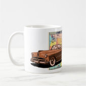 Mug THÈME vintage AUTO ÉTATS-UNIS CARTE (Gauche)