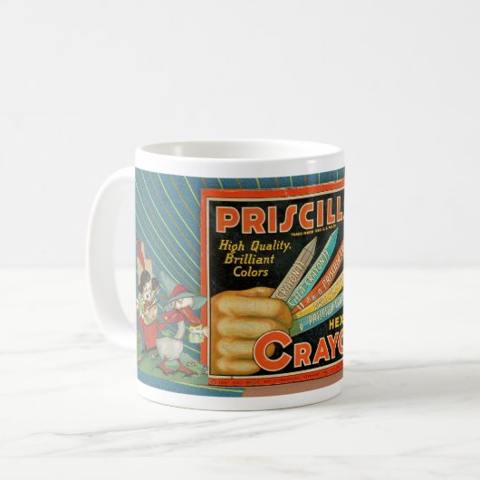 Mug THÈME vintage CRAYON TIN (Devant gauche)