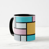 Mug Theo Van Doesburg - Composition 17 - Art Mondrian (Devant gauche)