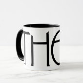 Mug Théon noir (Devant gauche)