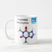 Mug théophylline modèle boule et bâton (Gauche)