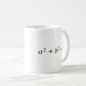 Mug théorème pythagorien (Devant droit)