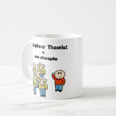 Mug Théoricien = non-sheeple de conspiration (Devant gauche)