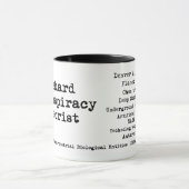 Mug Théoricien tenace de conspiration (Centre)