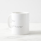 Mug théorie de ficelle, accouplement de monde-feuille (Devant gauche)