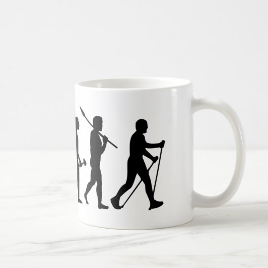 Mug Théorie de l'évolution de Nordic Walking (Droite)