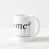 Mug Théorie d'E=MC2 Einstein de relativité (Devant droit)