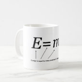 Mug Théorie d'E=MC2 Einstein de relativité (Devant gauche)