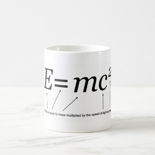 Mug Théorie d'E=MC2 Einstein de relativité (Centre)