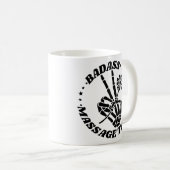 Mug Thérapeute de massage de Badass (Devant droit)