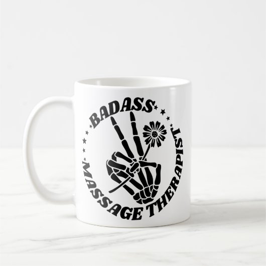 Mug Thérapeute de massage de Badass (Gauche)