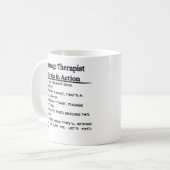 Mug Thérapeute de massage drôle (Devant gauche)
