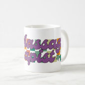 Mug Thérapeute de massage rétro (Devant droit)