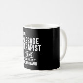 Mug Thérapeute de massage Titre du travail Cadeau (Devant droit)