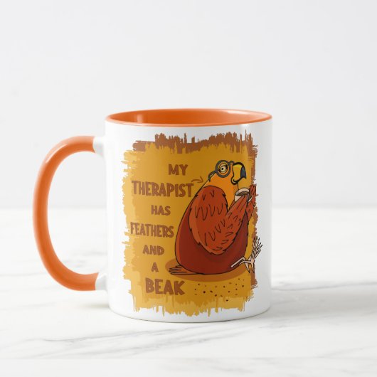 Mug Thérapeute de perroquets - Dons amusants pour les (Gauche)