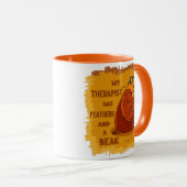 Mug Thérapeute de perroquets - Dons amusants pour les (Devant droit)