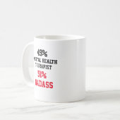 Mug Thérapeute en santé mentale Badass (Devant gauche)