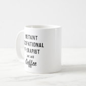 Mug Thérapeute personnalisé (professionnel, aba, la (Devant gauche)