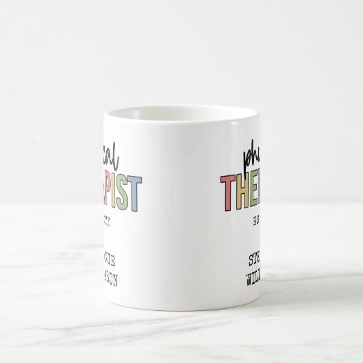 Mug Thérapeute physique sur mesure PT Diplômes  (Centre)