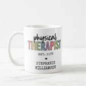 Mug Thérapeute physique sur mesure PT Diplômes  (Gauche)