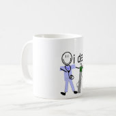 Mug Thérapeute respiratoire "que je livre" (l'oxygène) (Devant gauche)
