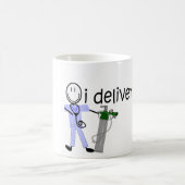 Mug Thérapeute respiratoire "que je livre" (l'oxygène) (Centre)