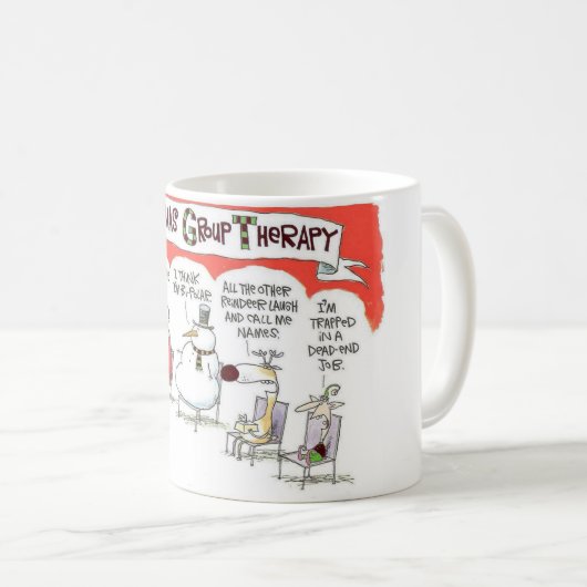 Mug Thérapie de groupe de Noël (Devant droit)