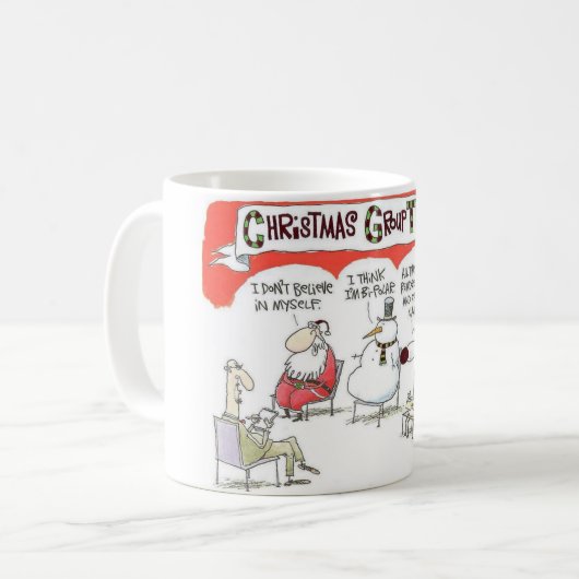 Mug Thérapie de groupe de Noël (Devant gauche)