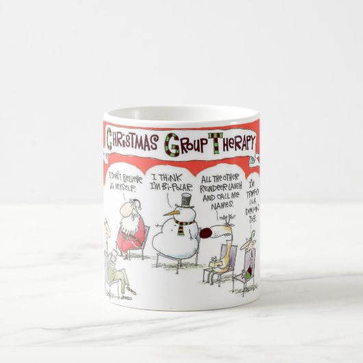 Mug Thérapie de groupe de Noël (Centre)