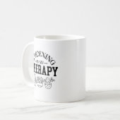 Mug Thérapie de jardinage (Devant gauche)