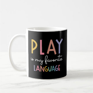 Mug Thérapie de la parole Jeu coloré est ma langue pré