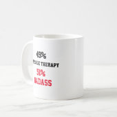Mug Thérapie de Massage Badass (Devant gauche)