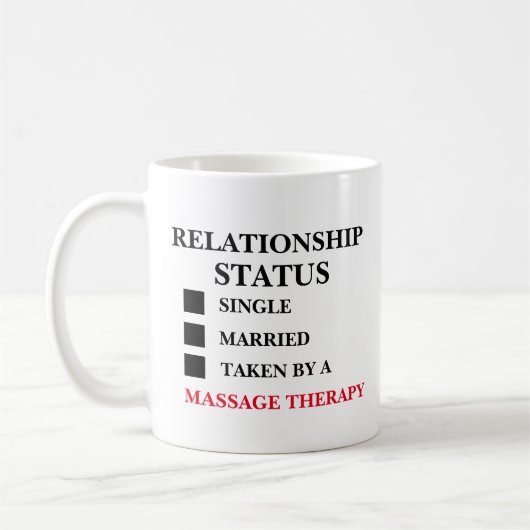 Mug Thérapie de massage de statut relationnel (Gauche)
