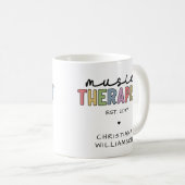 Mug Thérapie musicale sur mesure Diplôme de musicothér (Devant droit)
