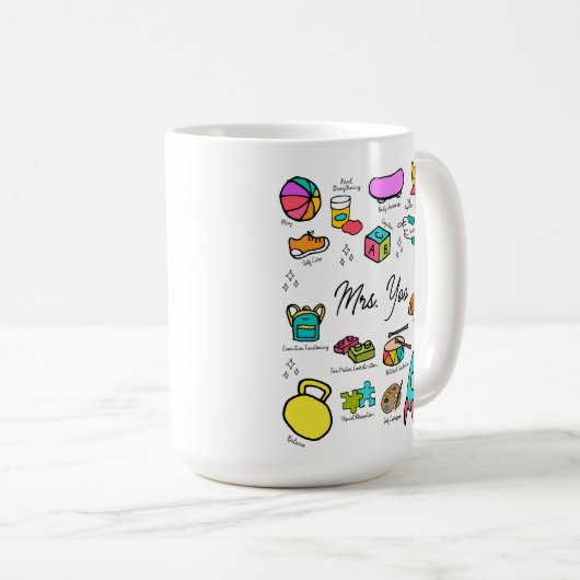 Mug Thérapie professionnelle colorée (Devant droit)