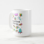 Mug Thérapie professionnelle colorée (Devant gauche)